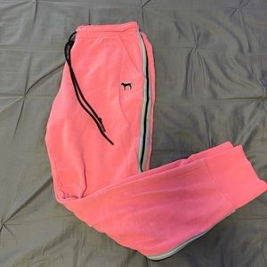 Pink jogger sweat pants